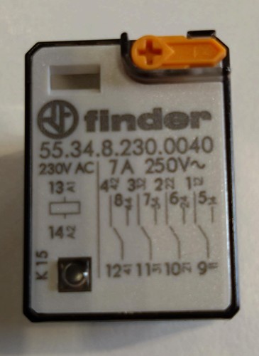 Finder relais 230v - relais, 230v-ac