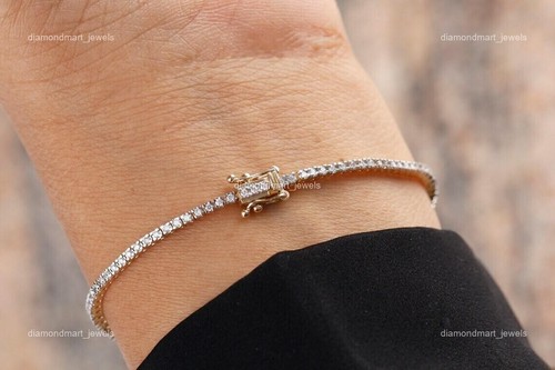 Diamant 14k massiv gelbgold - 14k,