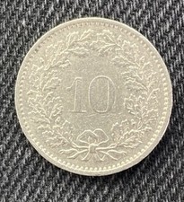 Schweiz 10 Rappen Münze