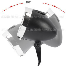 Retro Fahrradlampe Chrom 3LED - Nostalgie Licht für Hollandrad & Citybike Silber