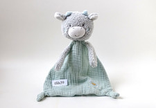 Pusblu Kuh Musselin grün grau