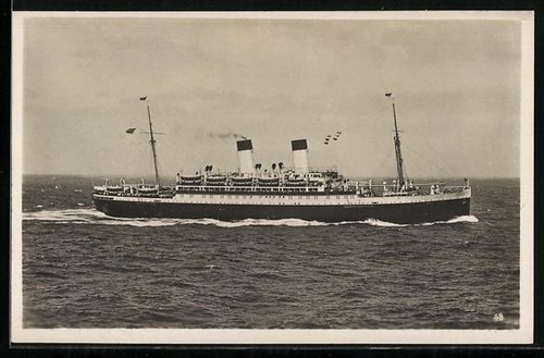 Zweischrauben motorschiff - ak, zweischrauben-motorschiff