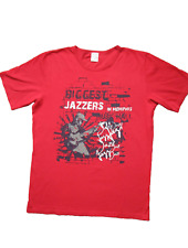Enrico Mori T-Shirt Kurzarm - rot mit Aufdruck "Biggest Jazzers" - Gr. M - TOP!