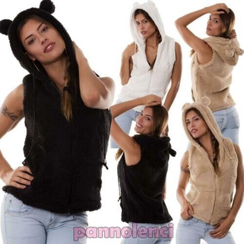 Damen hoodie weste - weste, mit