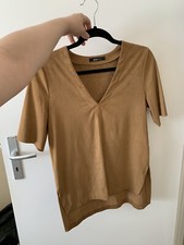 Gina Tricot Wildleder Camel Gr S