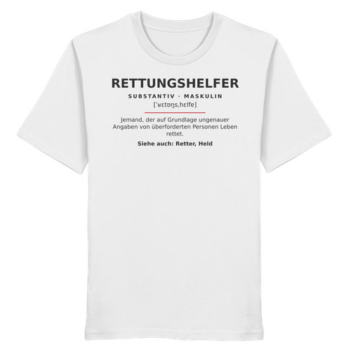 Rettungshelfer organic shirt - organic,