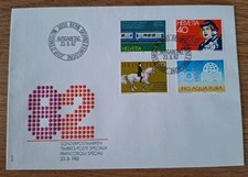 Schweiz Ersttagsbrief Sonderpostmarken u.a. Pro Aqua Pura 1982 Sonderstempel