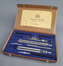 DDR Zirkelkasten Richter Zirkel Ostalgie alt Vintage RAR Etui Reisszeug VEB