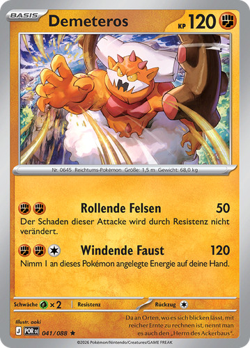 Pokemon karte demeteros - pokemon,