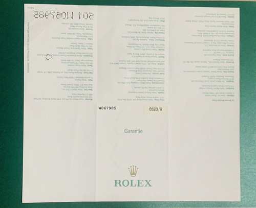 Rolex zertifikat garantie - rolex,
