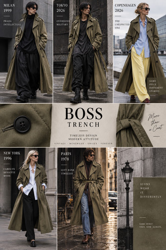 Boss hugo - boss, trenchcoat