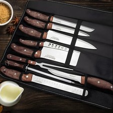 Eisenbach 9-teiliges Messerset  Kochmesser Brotmesser & Fleischmesser  Edelstahl