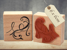 Motivstempel Schnörkel Antik 6x6cm – Ornament-Stempel Vintage für Karten & DIY