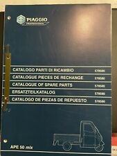 CATALOGO PARTI DI RICAMBIO Ape 50 MIX  PIAGGIO 578580 Ersatzteilkatalog