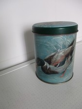 Blechdose mit Deckel rund  " Ente "