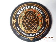bieretikett/aufkleber/sticker  hobbybrauerei  bräule berlin  unbenutzt