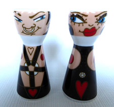 Postmoderne Ritzenhoff & Breker Porzellan Salz & Pfeffer Streuer