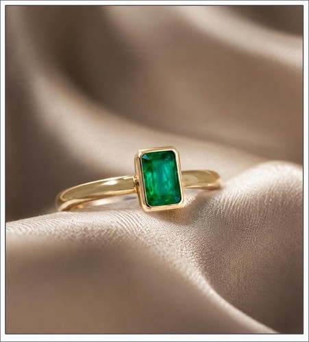 Smaragd ring gelbgold - smaragd, -ring