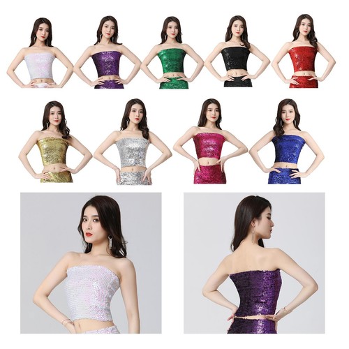 Bauchtanz pailletten tube top - bauchtanz,