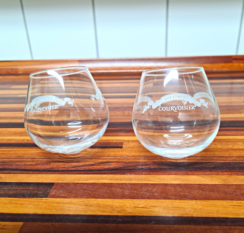 Courvoisier cognac gläser - 2x,