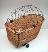 Hunde-Fahrradkorb mit Gitter (für 15kg) für die Gepäckträgermontage = gebraucht