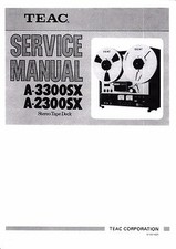 Service Manual-Anleitung für Teac  A-3300SX,A-2300SX 