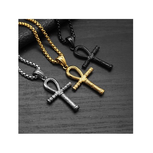 Halskette anhänger ahkh kreuz - halskette,