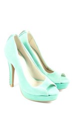 SUPERTRASH Peeptoe Pumps Damen Pumps Gr. DE 36 türkis Business-Look