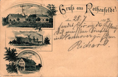 Vorläufer litho gruß aus - gruß,