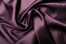 SATIN Satinstoff glänzend Kostüm Deko DUNKLE AUBERGINE EUR 1,50/m %SALE%
