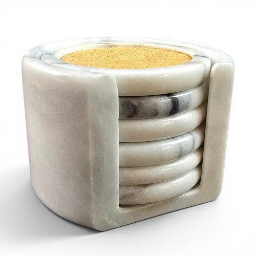 Vintage marmor untersetzer set - vintage,