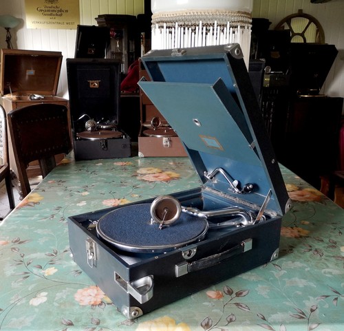Grammophon koffer electrola - koffer,