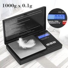 0.1g 1000g Digitale Präzisionswaage Feinwaage Taschenwaage Goldwaage Fein Waage