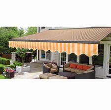 300 x 250 Hülsenmarkise GRAU