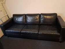 Ledersofa 3-Sitzer mit Sessel