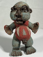 Figur Afrika Bamileke Perlen Skulptur Kunst Kamerun