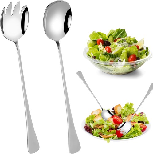 Salatbesteck edelstahl 2er - edelstahl,
