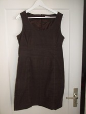 Damen Kleid, More and More, fein Cord, braun, Größe 40