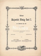 Alte Urkunde Majestät König