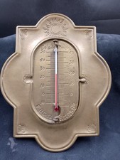 Messing Klapp-Thermometer-Temperatur in Celsius,  Reaumur und Fahrenheit Vintage