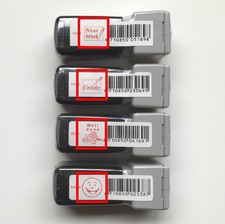 Stempel Set – 4 Stempel (Untidy, Neat Work, Well Done, Smiley) - Rote Tinte