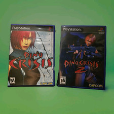DINO CRISIS 1 & 2 | Deutsch PS1 | Original PAL Spiel | Wie NEU Keine Kratzer