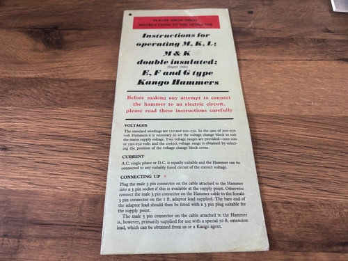 Vintage kango presslufthammer - vintage,