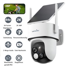 Wansview 3MP FUNK WLAN WIFI IP NETZWERK CAMERA Outdoor AUßEN ÜBERWACHUNGSKAMERA