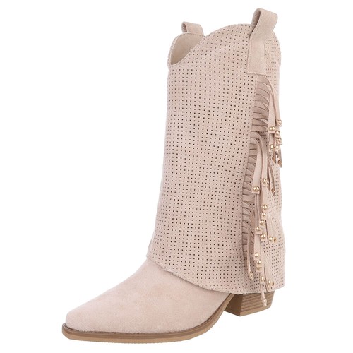 Damen cowboyboots mit fransen - mit,