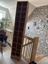 Ikea CD DVD Regal  Billy braun-rot /  Buche, 202 cm hoch