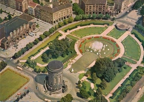 Luftaufnahme mannheim - ak,