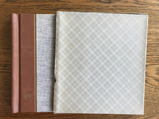 Nr. 41 Briefmarkenalbum braun/beige Klemmbinder Elefant DIN A4  16 weiße Seiten