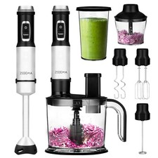 Stabmixer Zeegma 5in1 Handy Chef 1500W Pürierstab Mixer Quirl Küchenmaschine