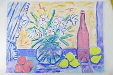 Wilhelm Klußmann Aquarell 1996 sig. Zitronen 47x65cm N-1404